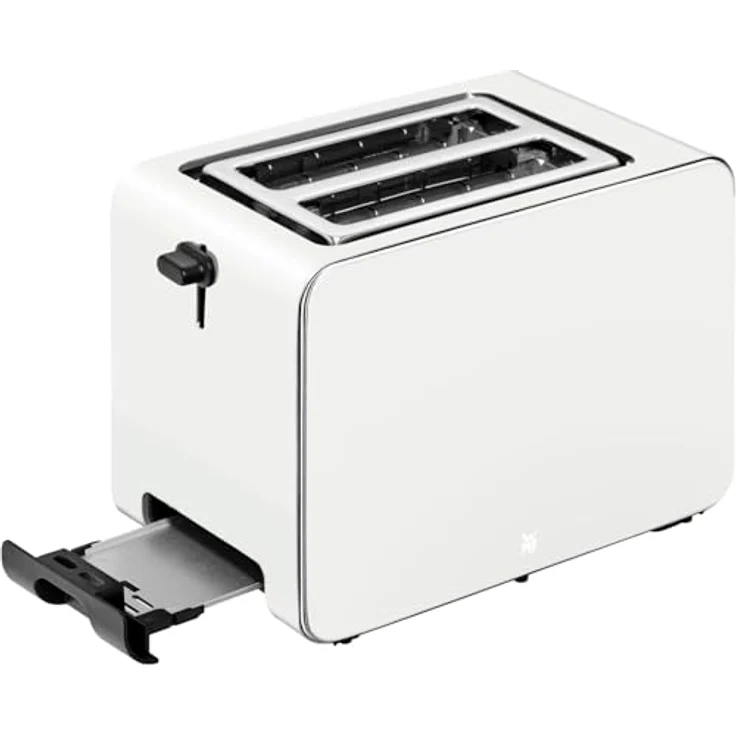 WMF Stelio Toaster 2 Scheiben Edelstahl, Doppelschlitz Toaster mit Brötchenaufsatz, Bagel-Funktion, 7 Bräunungsstufen, 900 W, Toaster edelstahl matt grau – Bild 5