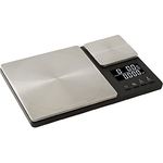 KitchenAid Digitale Lebensmittel-Waage mit Zwei Plattformen, wiegt zwischen 5000g und 500g Schwarz Einheitsgröße