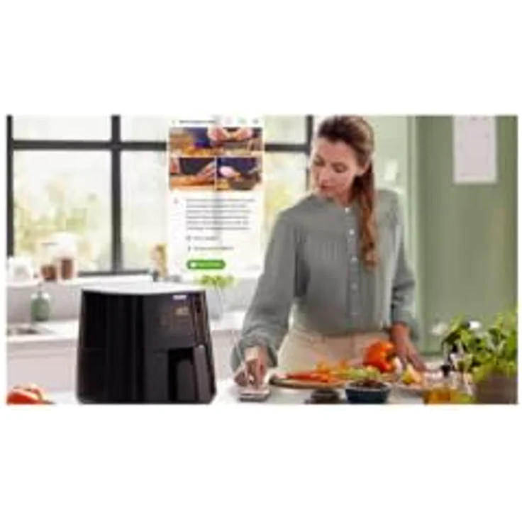 Philips Fritteuse Philips Fritteuse ohne Öl HD928060 6,2 L 2000 W Friteuse Frittöse Frit, 2000 W, Grau – Bild 5