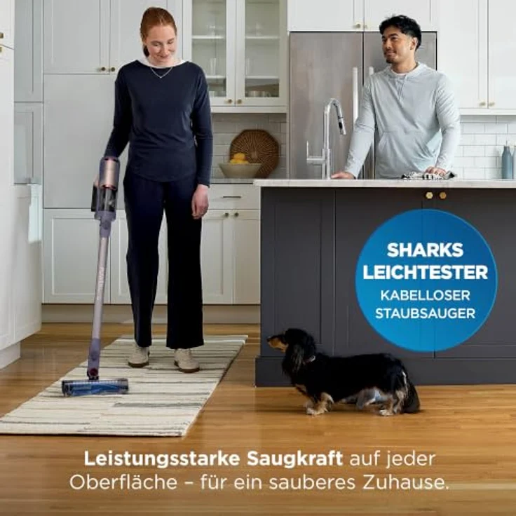Shark BU3621EUT, Akku-Stielstaubsauger mit automatischer Absaugstation und motorisierter Bodendüse für Tierhaare – Bild 5