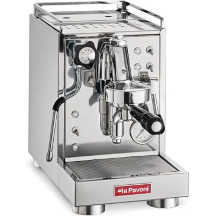 La Pavoni LPSMCS01EU Semiprofessionelle Kaffeemaschine, Stainless Steel