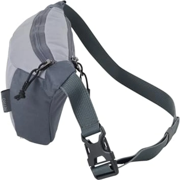 NITRO Urban Gürteltasche, 25 cm, grau, 100% Polyester, kompakt und leicht – Bild 3