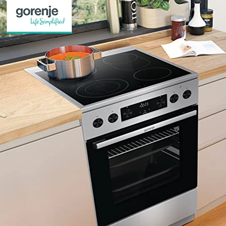 Gorenje GECS5C70XPA Herd, Standgerät, Energieeffizienzklasse A, Garraum 70 l, Edelstahl – Bild 2