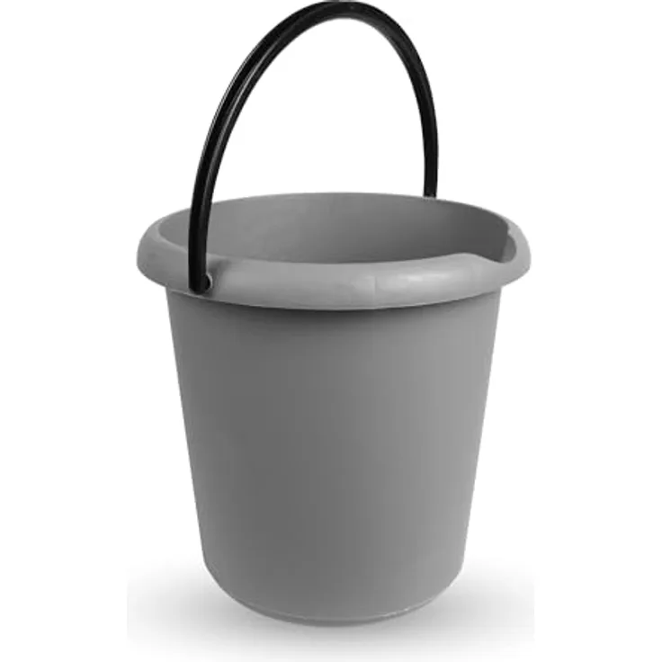 ProHome Putzeimer 5 Liter, Kunststoff Eimer mit Mess-Skala, BPA-frei, vers. Farben (Rosa, Grün, Anthrazit), Made in EU