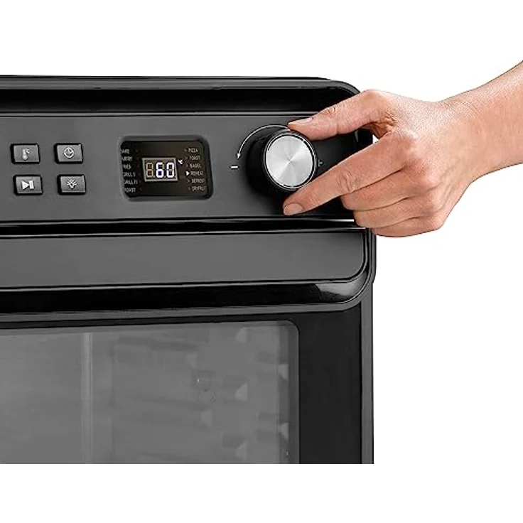 Caso Design AirFry Chef 1700 Heißluftfritteuse, ohne Fett, 1700 Watt, 22 Liter, 12 Automatikprogramme, Timer, Innenraumbeleuchtung, schwarz – Bild 4