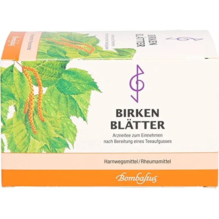 Bombastus Birkenblätter Tee Filterbeutel, 20 x 2 g mit natürlichen Birkenblättern