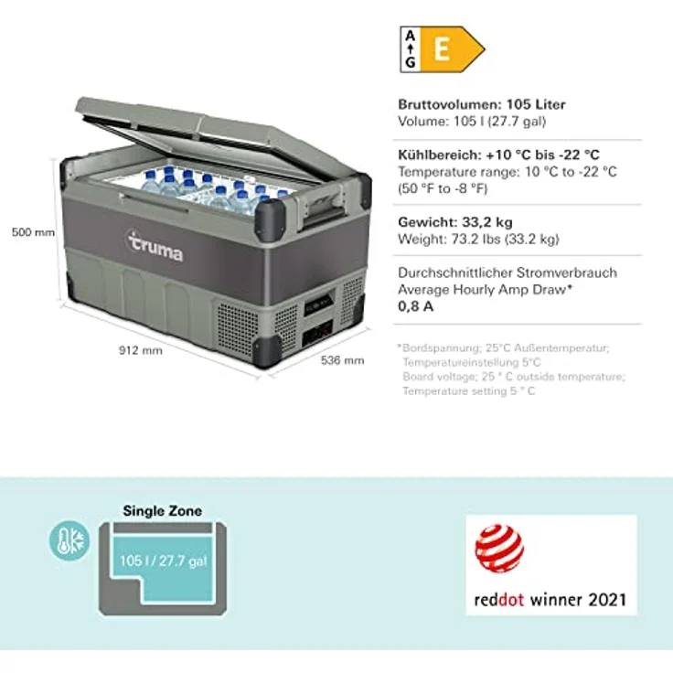 Cooler C105 Kompressorkühlbox 104l – Bild 3