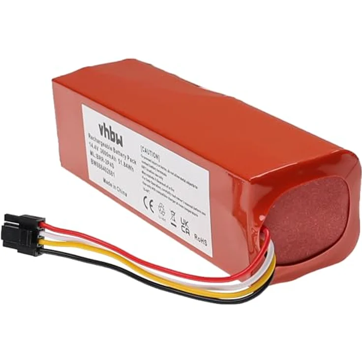 vhbw Akku kompatibel mit Xiaomi Roborock Mi First Generation SDRJQR01RR, Hochleistungsakku 3600 mAh, 14,4 V, Li-Ion, wiederaufladbar – Bild 3
