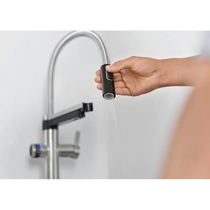 BLANCO drink,filter EVOL-S Pro satin gold, Wasseraufbereitungssystem, Veredeltes gefiltertes Wasser, Click und Touch Mengeneinstellung, Separater Auslauf für gefiltertes Wasser, BWT Filter – Bild 4