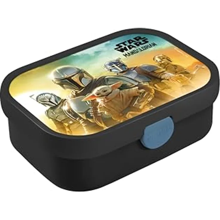 Mepal Campus Brotdose, Mehrfarbig, Lunchbox mit Bento-Einsatz & Gabel, 750 ml, spülmaschinengeeignet, 17.8x13.2x6.1 cm