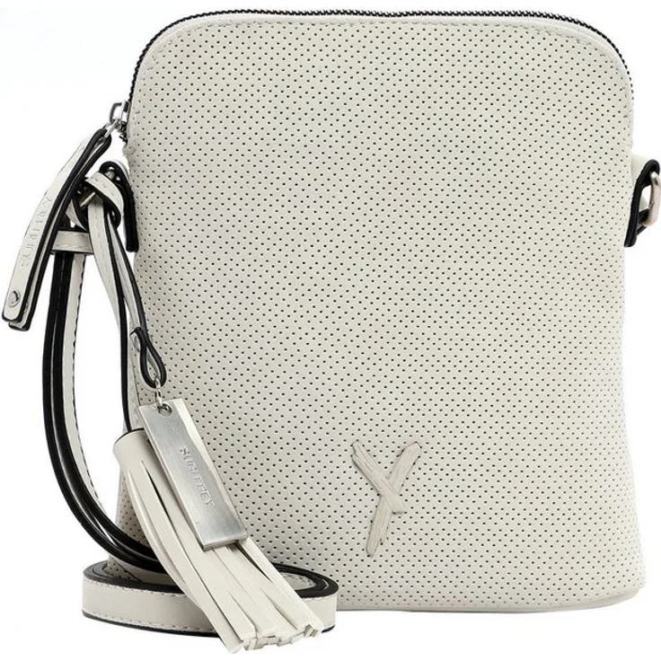 SURI FREY Umhängetasche SFY Romy, für Damen, Feinsynthetik, Lasercut-Optik, samtig, schwarz