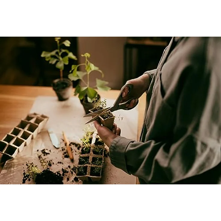 Fiskars ReNew Gartenschere, Länge: 21 cm, Recycelter Edelstahl/Kunststoff, Aus 100% wiederverwertbaren Materialien, 1062544 – Bild 3