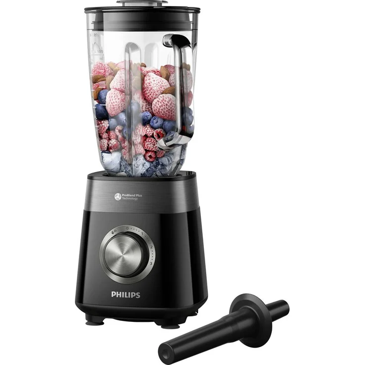 Philips BLENDER HR3030/00 Standmixer, Schwarz mit 1.200 W Leistung und ProBlend Plus-Technologie – Bild 1