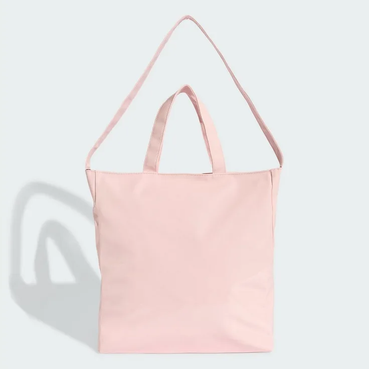 adidas Originals ADICOLOR SHOPPER, glänzende Handtasche aus Lackpolyurethan mit Reißverschluss und Schulterriemen