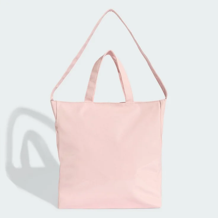 adidas Originals ADICOLOR SHOPPER, glänzende Handtasche aus Lackpolyurethan mit Reißverschluss und Schulterriemen