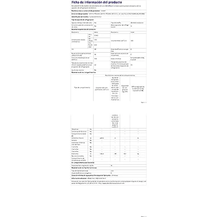 Sharp SJ-BA10DHXIC-EU Kühl-Gefrierkombination, freistehend, Energieklasse C – Bild 11
