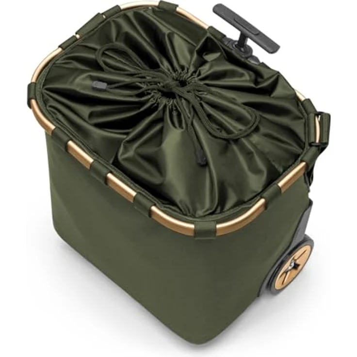 reisenthel carrycruiser Forest Gold – Tragbarer Einkaufstrolley mit Aluminiumrahmen, Schultergurt, 40 l Volumen und wasserabweisendem Material – Bild 2