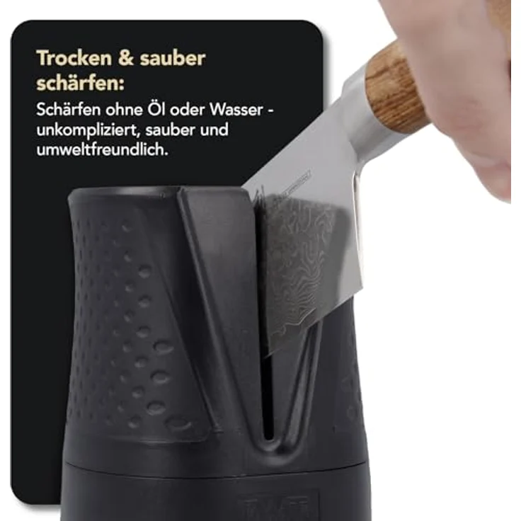 DMT SimpleSharp Diamant Messerschärfer, beidseitig schärfend, perfekter Schleifwinkel, schwarz – Bild 6