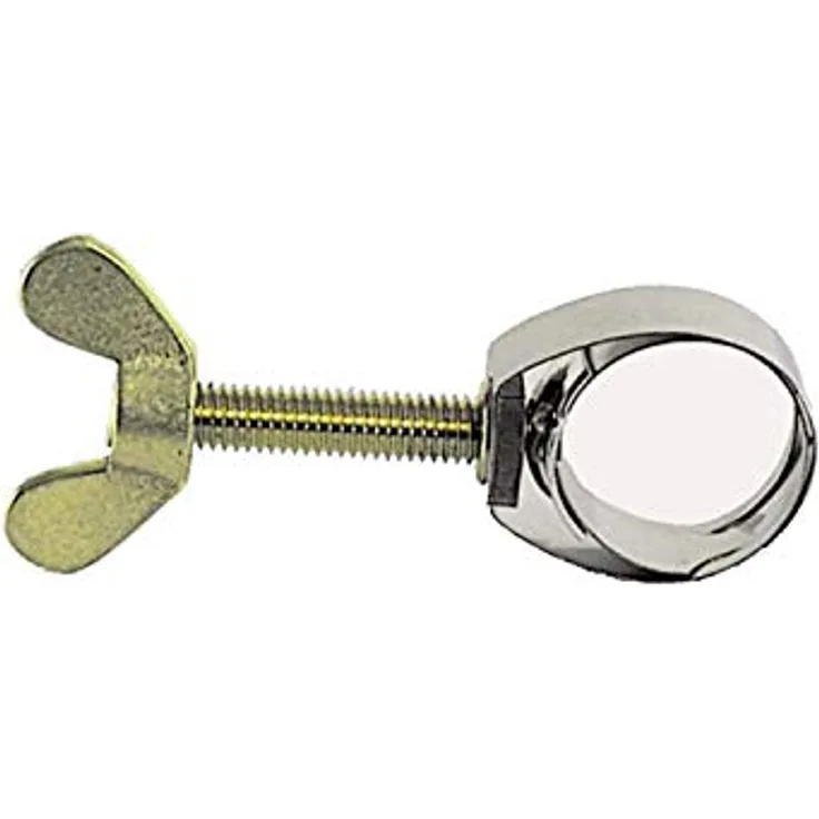 UNEX - Schlauchklemme bis 21mm, CNS, mit Flügelschraube aus Messing