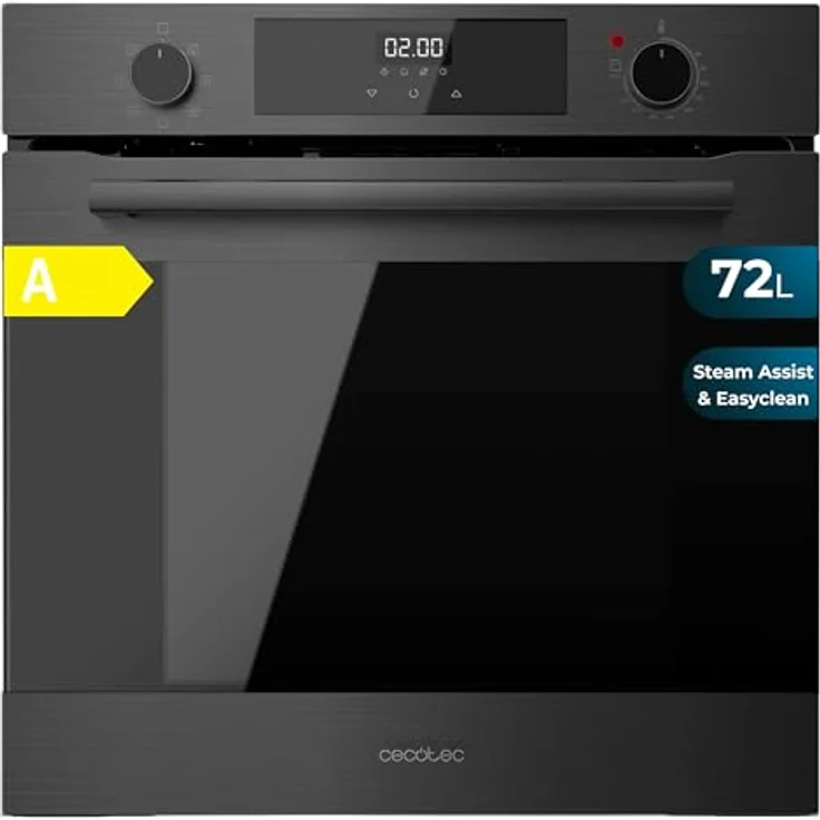 Cecotec Bolero Hexa M226000 Multifunktionsofen, integrierbar, 60 cm, 72 l, A-Energieeffizienz, 7 Funktionen, Grillmodus, Steam EasyClean, 2800 W, Matt A – Bild 1