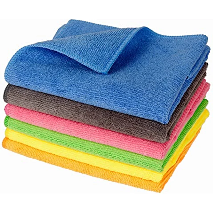 Mach1 6 Stück Premium Mikrofasertücher 40x40cm mit 350g/m² (350GSM) in Profiqualität, extrem saugstark und weich – fusselfreie Allzwecktücher putztücher für Haushalt, Büro und Auto – Bild 1