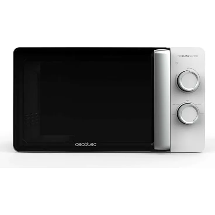 Cecotec Mikrowelle mit Grill Proclean 3010 Flatbed Mikrowelle 20 l, 700 W, 6 Stufen, flacher Hohlraum für große Speisen, modernes Design, 3DWave-Technologie