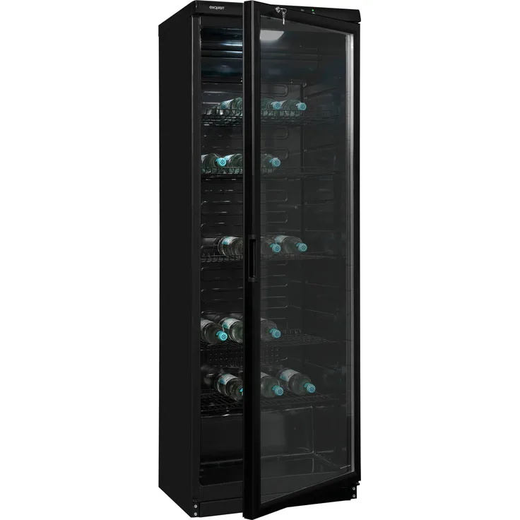 Exquisit Getränkekühlschrank GKS350-1-GT-280D schwarz, 320 L Volumen, LED-Innenbeleuchtung