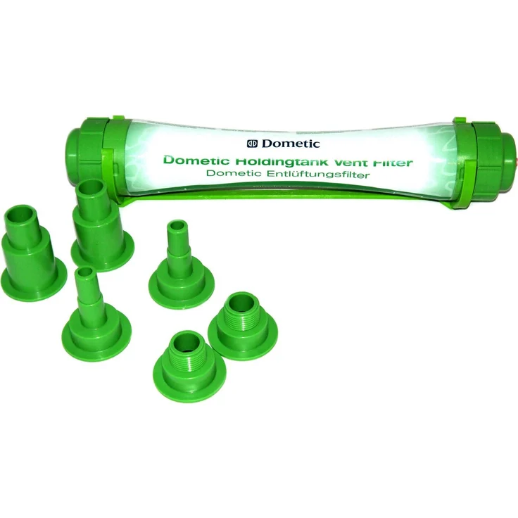 Dometic Karbonfilter Entlüftungsfilter, Wasserfilter ohne Chemikalien, inkl. Adapter, 16-38 mm – Bild 1