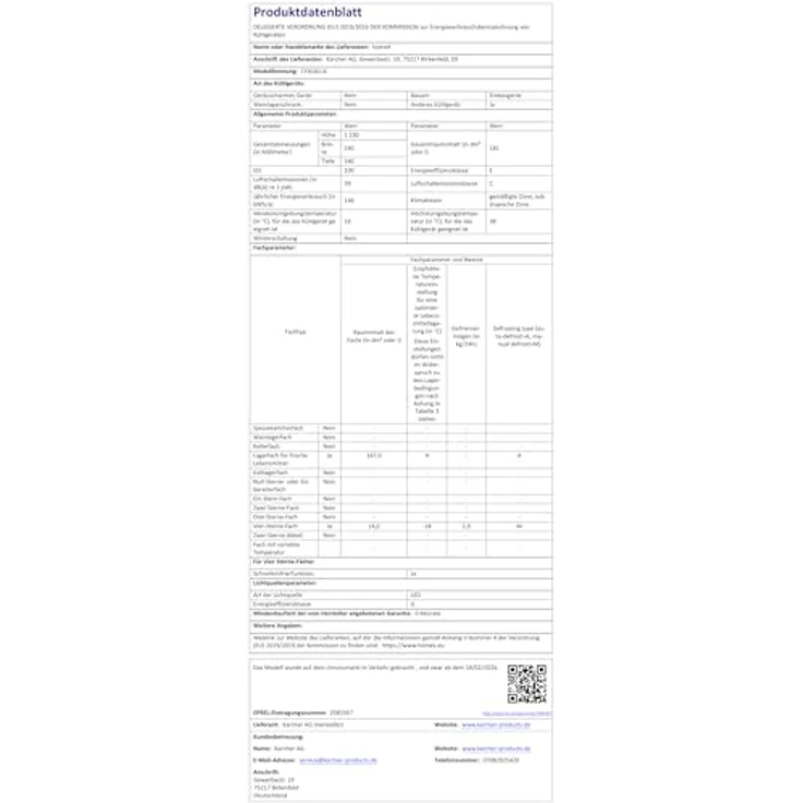 homeX CFB1811E Einbaukühlschrank mit Gefrierfach, 181 Liter, Schlepptürtechnik, LED-Beleuchtung, 39 dB, Energieeffizienzklasse E – Bild 16