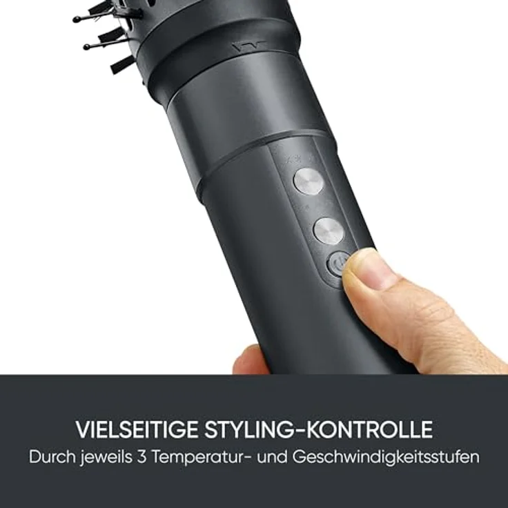 SEVERIN 5-in-1 Airstyler, Ionen Föhn mit Airflow Technologie, 1.500 W, anthrazit – Bild 4