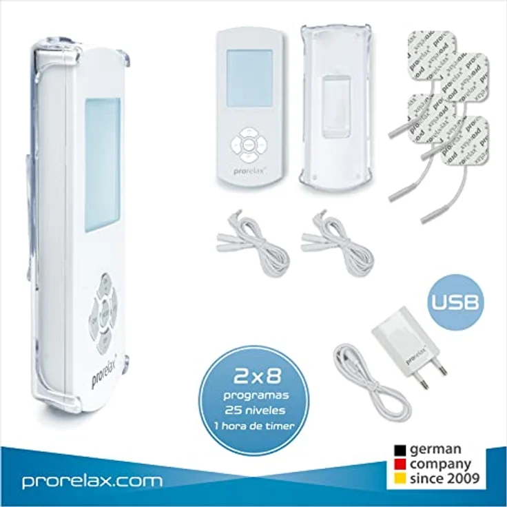 prorelax TENS/EMS Duo Comfort | Elektrostimulationsgerät | 2 Therapien mit einem Gerät | Natürliche Therapie gegen chronische Schmerzen und zum Muskelaufbau | Mit großem, beleuchteten Display – Bild 6