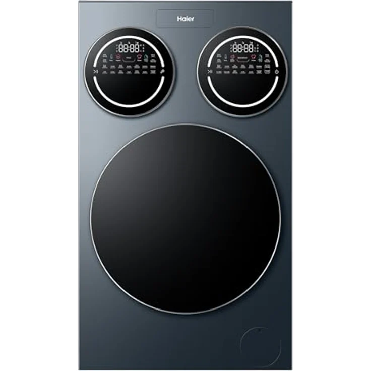 Haier MultiWash HAMQD 410CBL9GN-84, Waschmaschine mit 10+1+1kg, 3 Trommeln, Energieklasse A, 1.400 U/Min., Inverter-Motor, Automatikprogramm, UV-Hygiene, Automatikdosierung, Aquastop – Bild 1