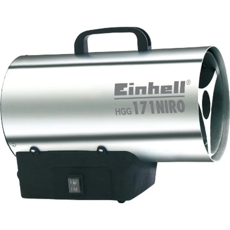 Einhell Heizgerät HGG 171 Niro, 17 W, Edelstahl in chromfarben, 1000 m³/h Luftdurchsatz – Bild 1