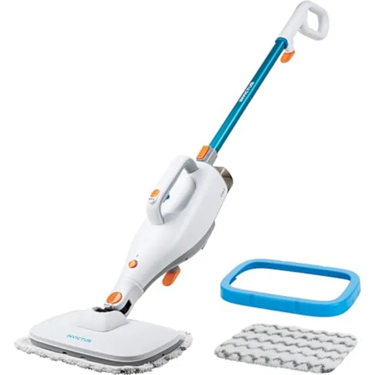 Genius 28296 Invictus Dampfreiniger, 1400 Watt, türkis-weiß