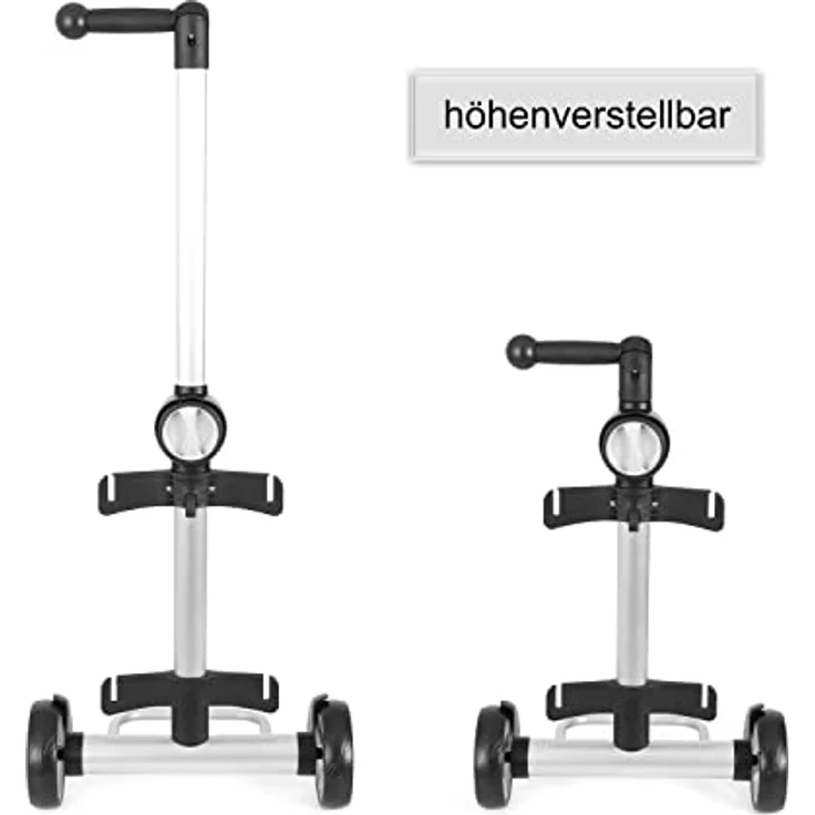 Andersen Shopper Unus Alu höhenverstellbar mit Kugellagerrad Ø 17 cm und 36 Liter Tasche Mikkel mit Kühlfach schwarz – Bild 4