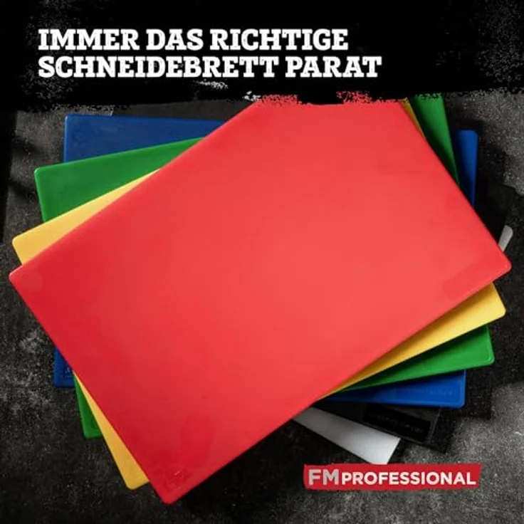 FMprofessional Schneidebrett Blau, Hygienisches Küchenbrett für Fisch, Großformat 45 x 30 cm, spülmaschinengeeignet – Bild 10