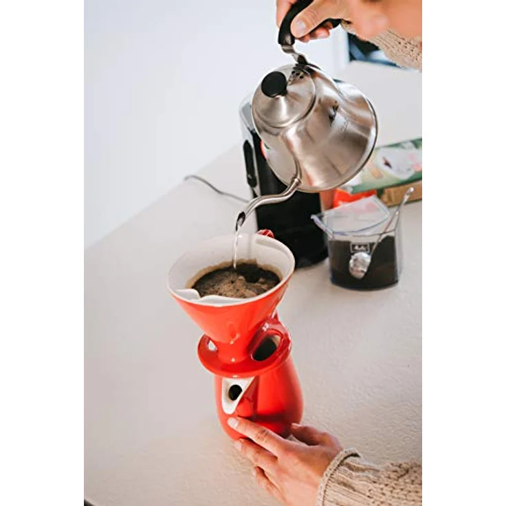 Melitta 218974 Filter Porzellan-Kaffeefilter Größe 102 Rot – Bild 3