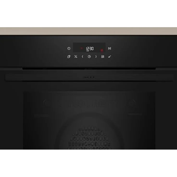 Neff B2CCJ7AK0, N30, Einbaubackofen 60x60cm, schwarz mit CircoTherm, LED Display, Pyrolyse, Klapptür – Bild 2