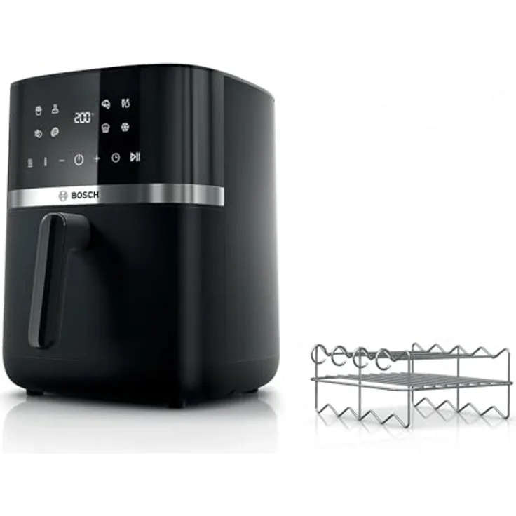 Bosch MAF462B1 Heißluftfritteuse, 6,1 Liter, 2050 Watt, Schwarz