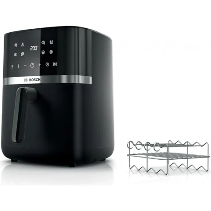 Bosch MAF462B1 Heißluftfritteuse, 6,1 Liter, 2050 Watt, Schwarz – Bild 1