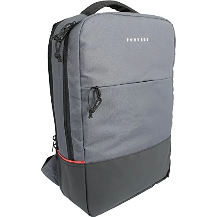 Forvert Lance Rucksack, 42 cm mit Laptopfach, dunkelgrau, 100% Polyester, 30 x 9 x 42 cm – Bild 1