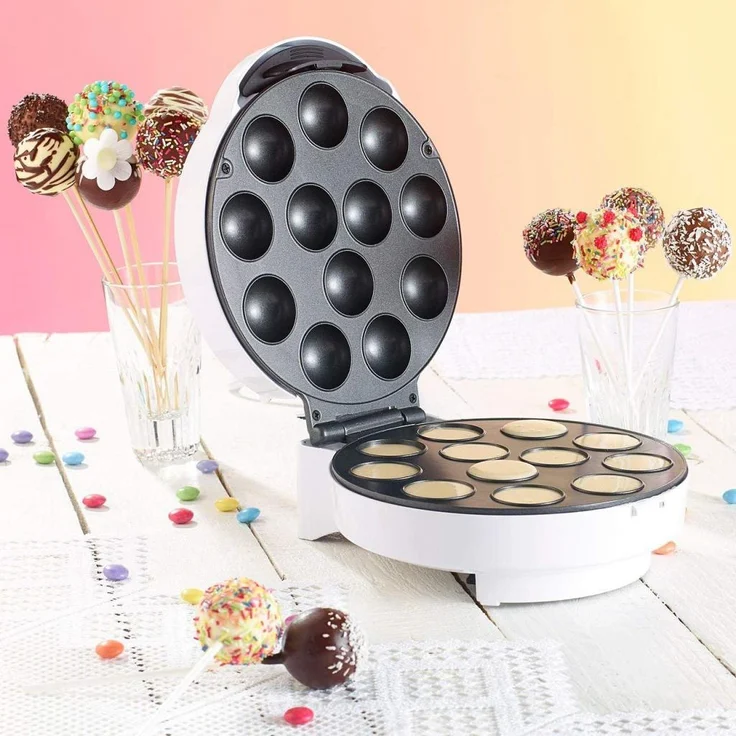Rosenstein & Söhne Cake Pop Maker für 12 Miniküchlein 750 Watt antihaftbeschichtet – Bild 3
