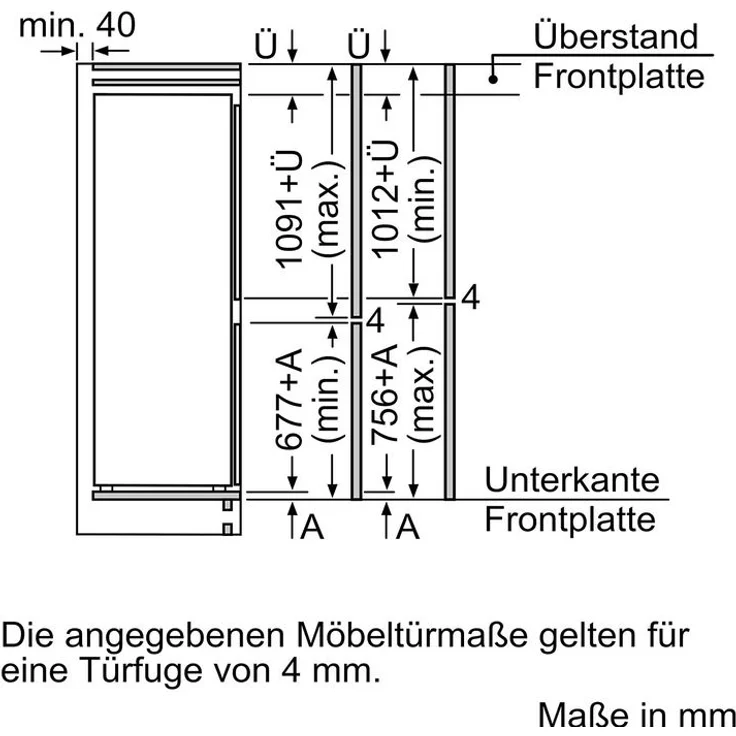 Bosch KIV86VSE0 Kühl-Gefrierkombination, Einbau, weiß, LowFrost, Schnellkühlen und -gefrieren, Breite 54.1 cm – Bild 9
