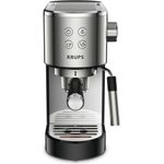 Krups XP442C11 Virtuoso Espressomaschine, 15 bar Pumpendruck, silber-schwarz