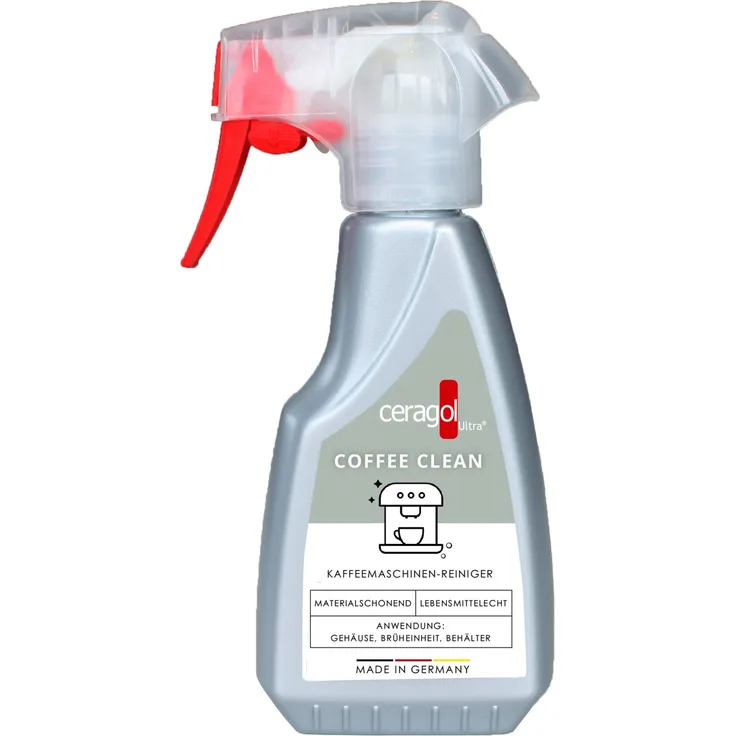 ceragol ultra Coffee Clean Kaffeefettlöser Reinigungsspray für Kaffeemaschinen , 250ml