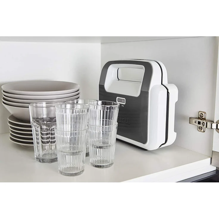 Tefal SW7011 Snack XL Sandwichmaker und Waffeleisen, 850W, 2 antihaftbeschichtete Plattensets, extra tiefe Form, Platten spülmaschinengeeignet, inkl. Rezeptheft, weiß, schwarz – Bild 10