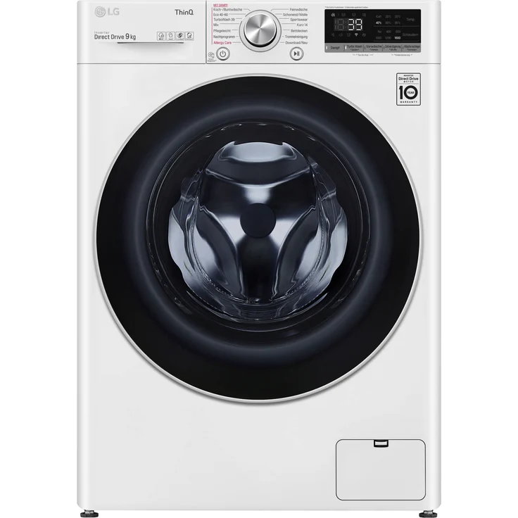 LG F6WV709P1, Frontlader-Waschmaschine, A, Fassungsvermögen 9 kg, Standgerät, Breite 60 cm, Vollwasserschutz, Kindersicherung – Bild 1