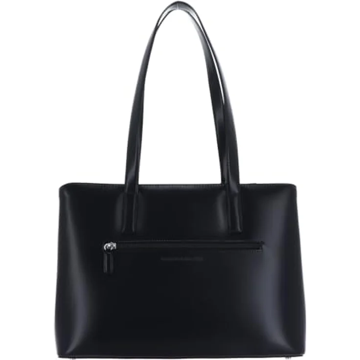Picard Shopper Black Tie, eleganter Damen-Shopper aus glattem, glänzendem Rindleder, schwarz, 37 x 14 x 27 cm – Bild 3