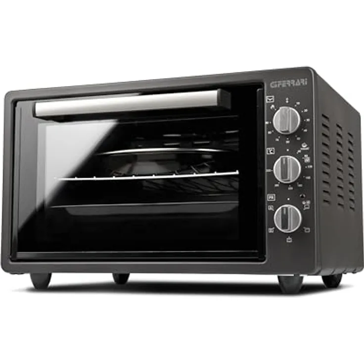 G3 Ferrari G10147 Elektrischer Backofen "Rostò Titanium 37", 1300 W, 37 Liter, 40 - 280 °C, Anthrazit
