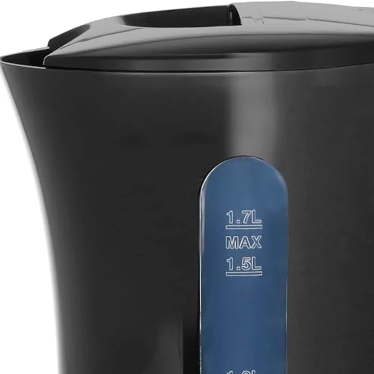 Emerio WK-125130 Wasserkocher, 1,7L, 2200W, automatische Abschaltung, Trockengehschutz, Überhitzungsschutz, Anti-Rutsch-Füße, Schwarz – Bild 4